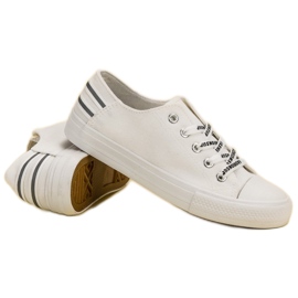 SHELOVET Zapatillas bajas blanco 2