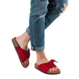 Sweet Shoes Zapatillas de gamuza rojo 5