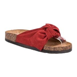 Sweet Shoes Zapatillas de gamuza rojo 2