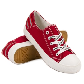 SHELOVET Zapatillas bajas rojo 1 SHELOVET Zapatillas bajas rojo 1