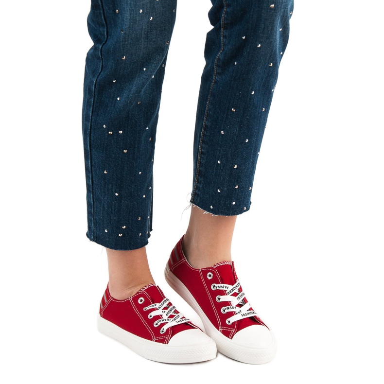 SHELOVET Zapatillas bajas rojo 2 SHELOVET Zapatillas bajas rojo 2