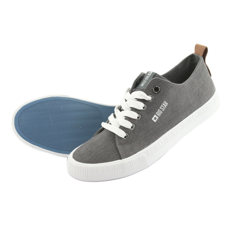 Zapatillas gris hombre Big Star 174165 gris 5