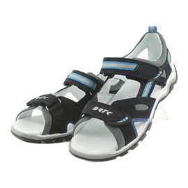 Sandalias niño nabos Bartek 19176 azul marino-gris 3