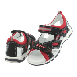 Bartek Sandalias de cuero chicos velcro 16176 marina azul 4