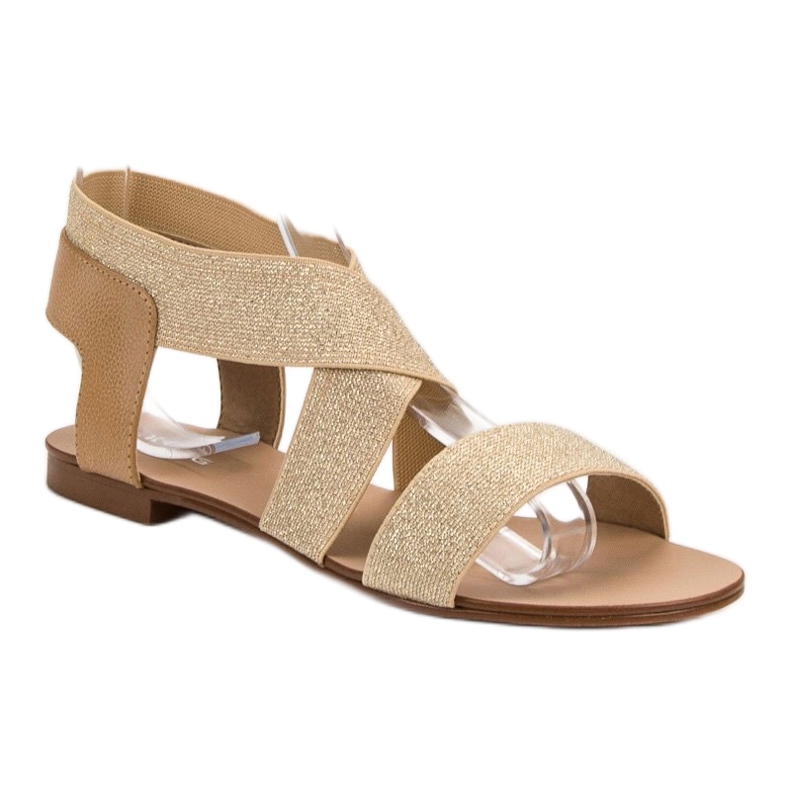 SHELOVET Sandalias planas elegantes marrón 2