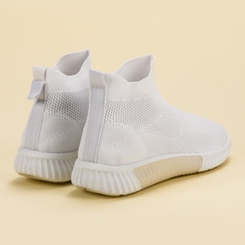 SHELOVET Zapatos sin cordones por encima del tobillo blanco 1