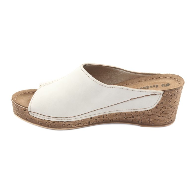 Zapatillas de mujer cuña Inblu NG002 beige 2