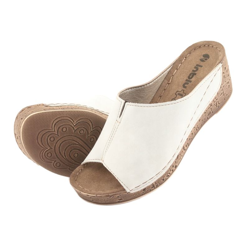 Zapatillas de mujer cuña Inblu NG002 beige 5