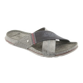 Zapatillas de hombre gris Inblu GG009 gris negro 1