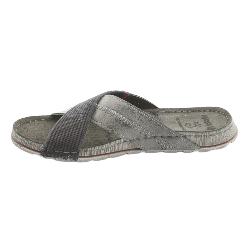 Zapatillas de hombre gris Inblu GG009 gris negro 2