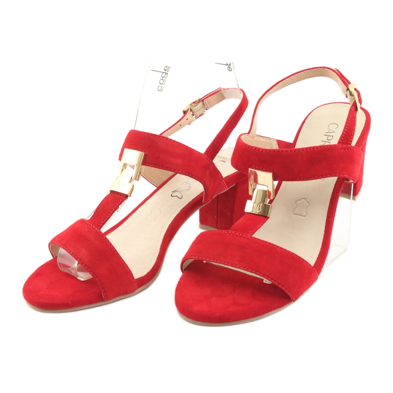 Sandalias rojas Caprice 28303 en el poste rojo 3 Sandalias rojas Caprice 28303 en el poste rojo 3