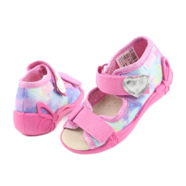 Calzado infantil befado 342P005 arcoiris azul gris amarillo rosa 1