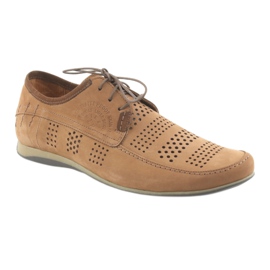 Zapatillas deportivas de hombre Riko 694 marrón claro 1