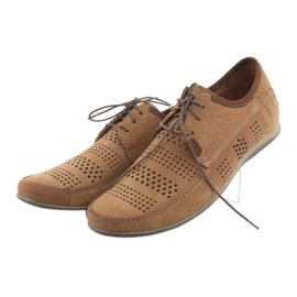 Zapatillas deportivas de hombre Riko 694 marrón claro 3