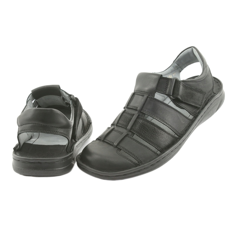 Sandalias deportivas de hombre Riko 619 negras negro 4 Sandalias deportivas de hombre Riko 619 negras negro 4
