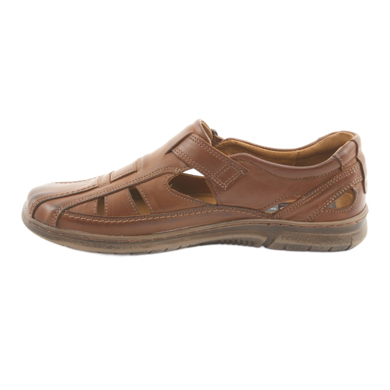 Sandalias confort hombre Riko 458 marrón 2