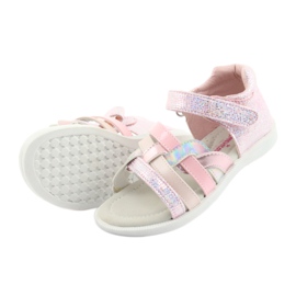 American Club GC26 sandalias rosas para niña gris rosado 5