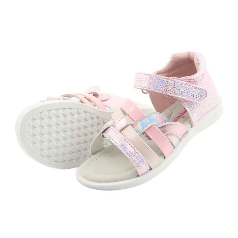 American Club GC26 sandalias rosas para niña gris 5