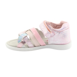 American Club GC26 sandalias rosas para niña gris rosado 2