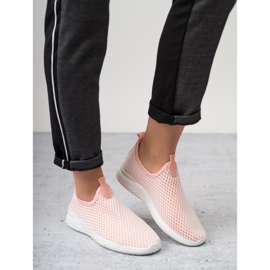 SHELOVET Calzado deportivo sin cordones rosa 2