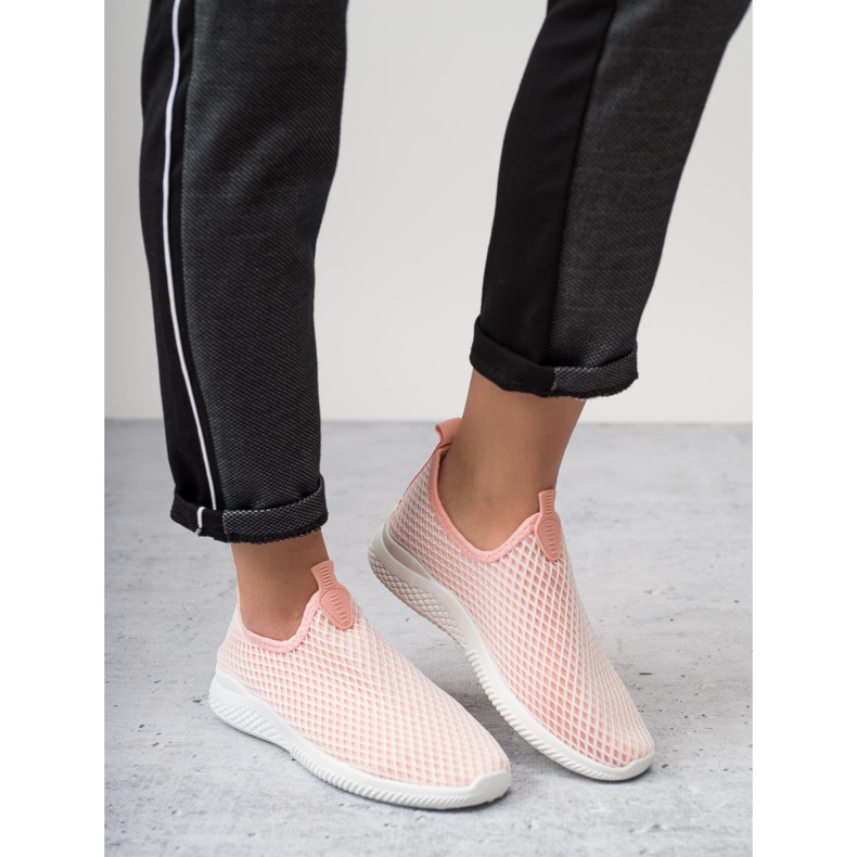 SHELOVET Calzado deportivo sin cordones rosa 2