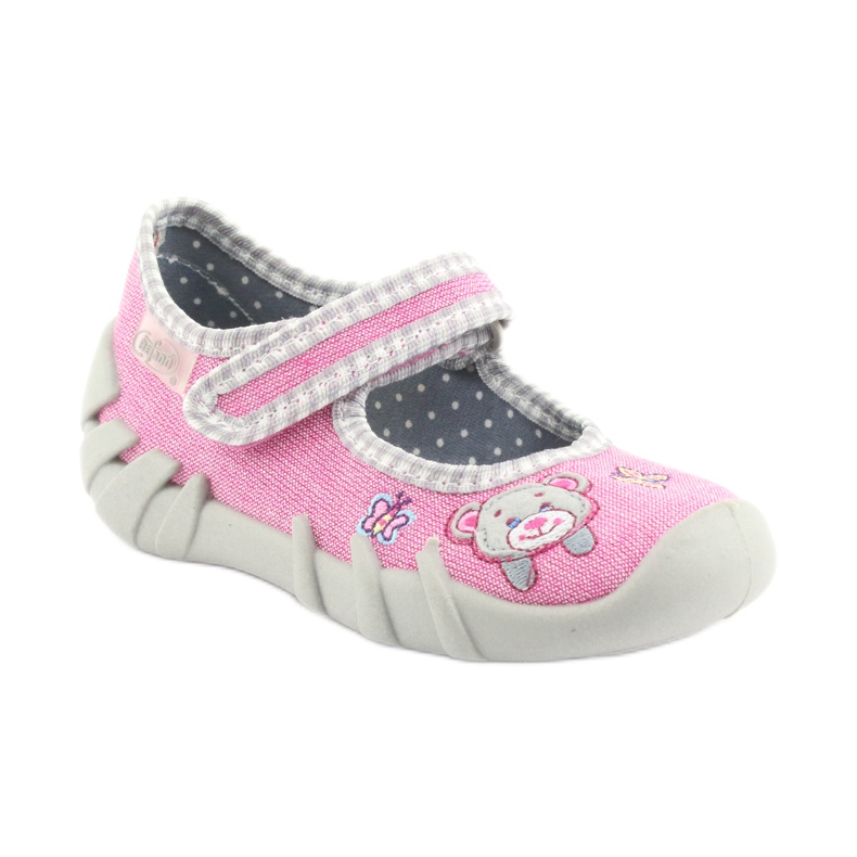 Calzado infantil befado 109P180 gris rosa 1