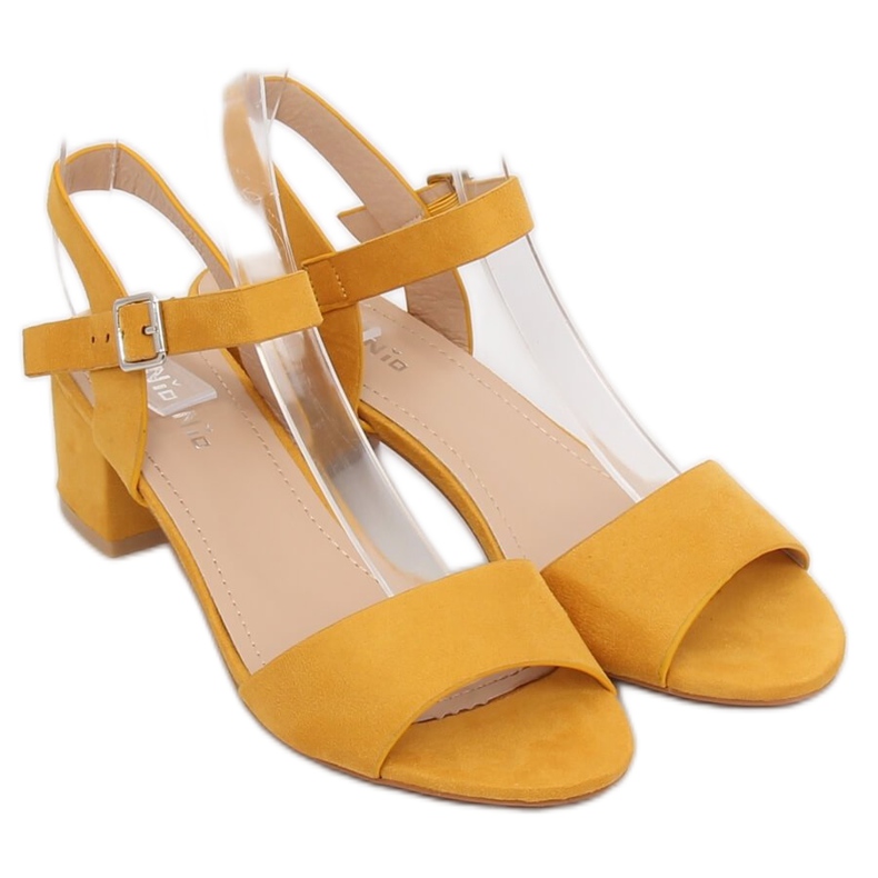 Sandalias de tacón amarillo 8103 Yellow 2 Sandalias de tacón amarillo 8103 Yellow 2
