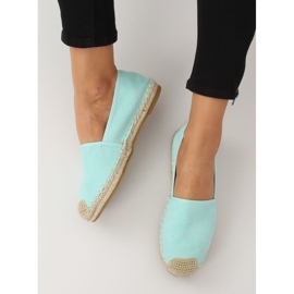 Alpargatas de mujer menta 4855 LT.BLUE verde 2