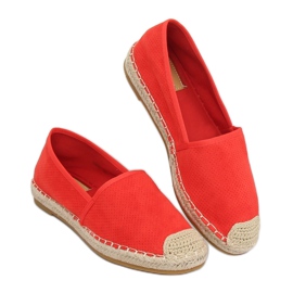 Alpargatas de mujer rojas 4855 Coral rojo 2