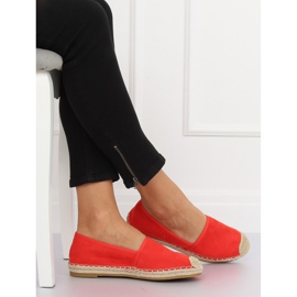Alpargatas de mujer rojas 4855 Coral rojo 3