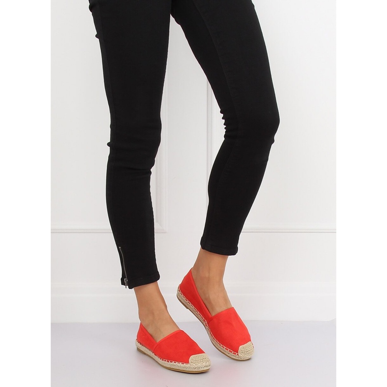Alpargatas de mujer rojas 4855 Coral rojo 1