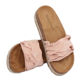 Zapatillas alpargatas rosas BJS-002 Rosa rosado 2