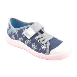 Calzado infantil befado 251Y125 gris azul marino 1