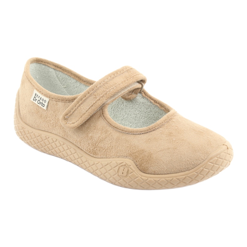 Dra. Befado Ballerinas femeninas PU-Auto 197D004 BEIGE VELCRO SILBER Insertar 1 Dra. Befado Ballerinas femeninas PU-Auto 197D004 BEIGE VELCRO SILBER Insertar 1