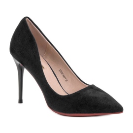 Jumex Tacones de ante negro 3