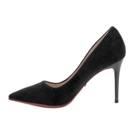 Jumex Tacones de ante negro 4
