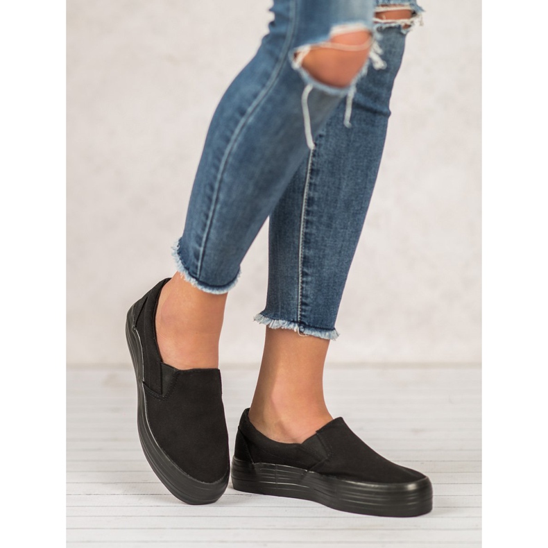 SHELOVET Slipons casuales negro 2 SHELOVET Slipons casuales negro 2