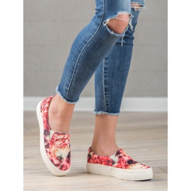 SHELOVET Slipons casuales rosado 1