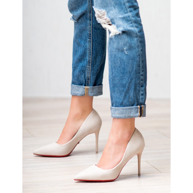 Jumex Tacones de ante beige 1