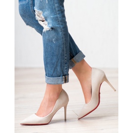 Jumex Tacones de ante beige 2