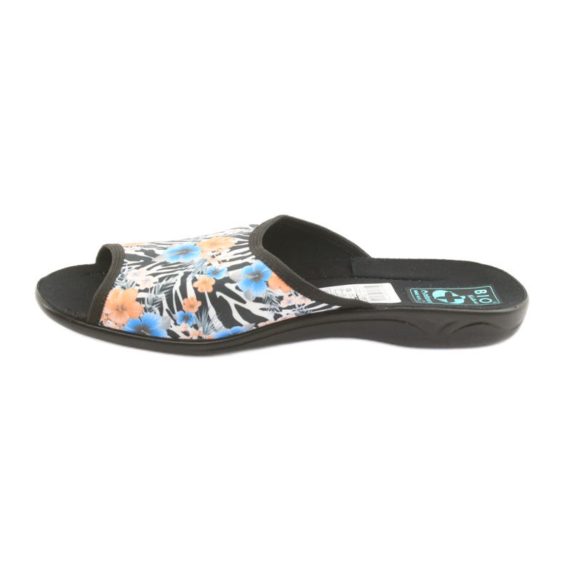Pantuflas zebra Adanex 23877 para mujer blanco negro azul naranja 2 Pantuflas zebra Adanex 23877 para mujer blanco negro azul naranja 2