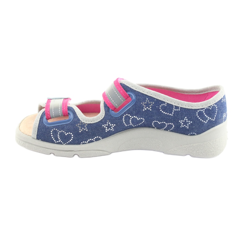 Calzado infantil befado 869Y134 gris rosa azul marino 2