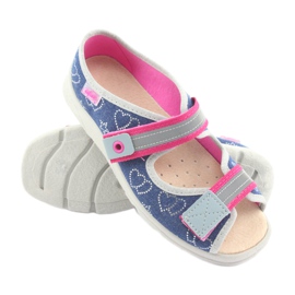 Calzado infantil befado 869Y134 gris rosado azul marino 3