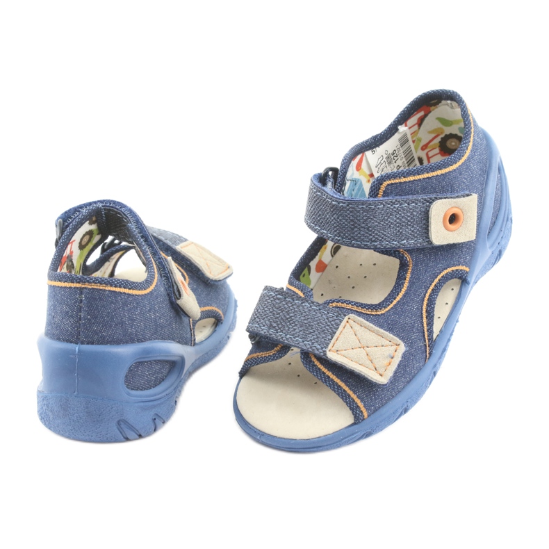 Calzado infantil befado pu 065P126 marrón azul marino 4