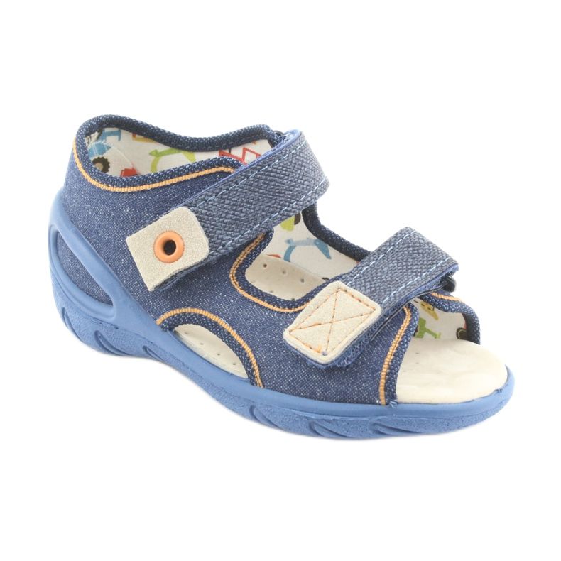 Calzado infantil befado pu 065P126 marrón azul marino 1