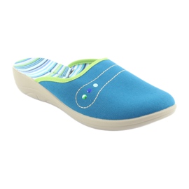 Zapatos de mujer befado pu 552D008 azul verde 1