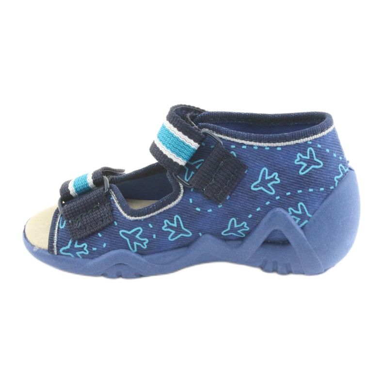 Calzado infantil befado 350P004 azul marino azul verde 2