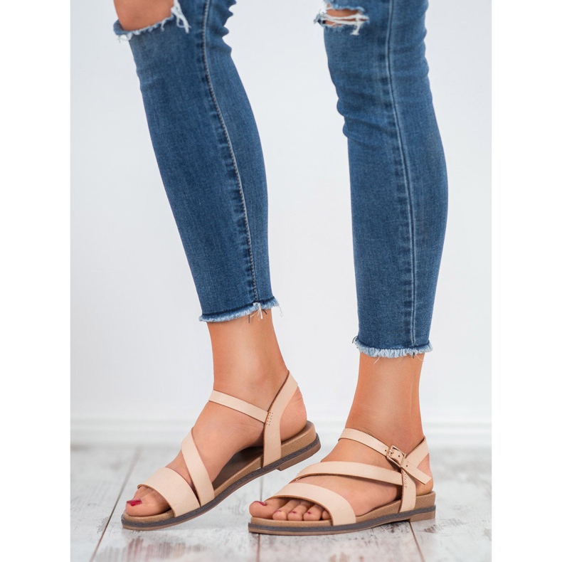 SHELOVET Sandalias casuales marrón 1