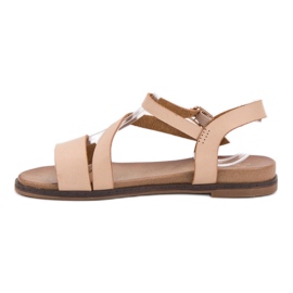 SHELOVET Sandalias casuales marrón 3