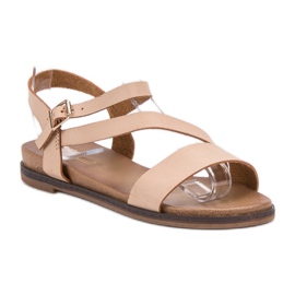 SHELOVET Sandalias casuales marrón 2